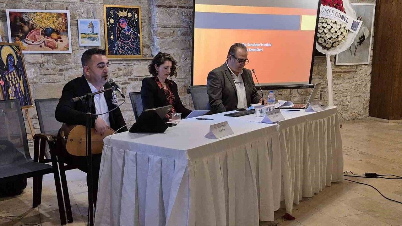 Kuşadası’nda “Şu Geniş Dünyaya Sığmayan Aşık Veysel” paneli İbramaki’de anıldı