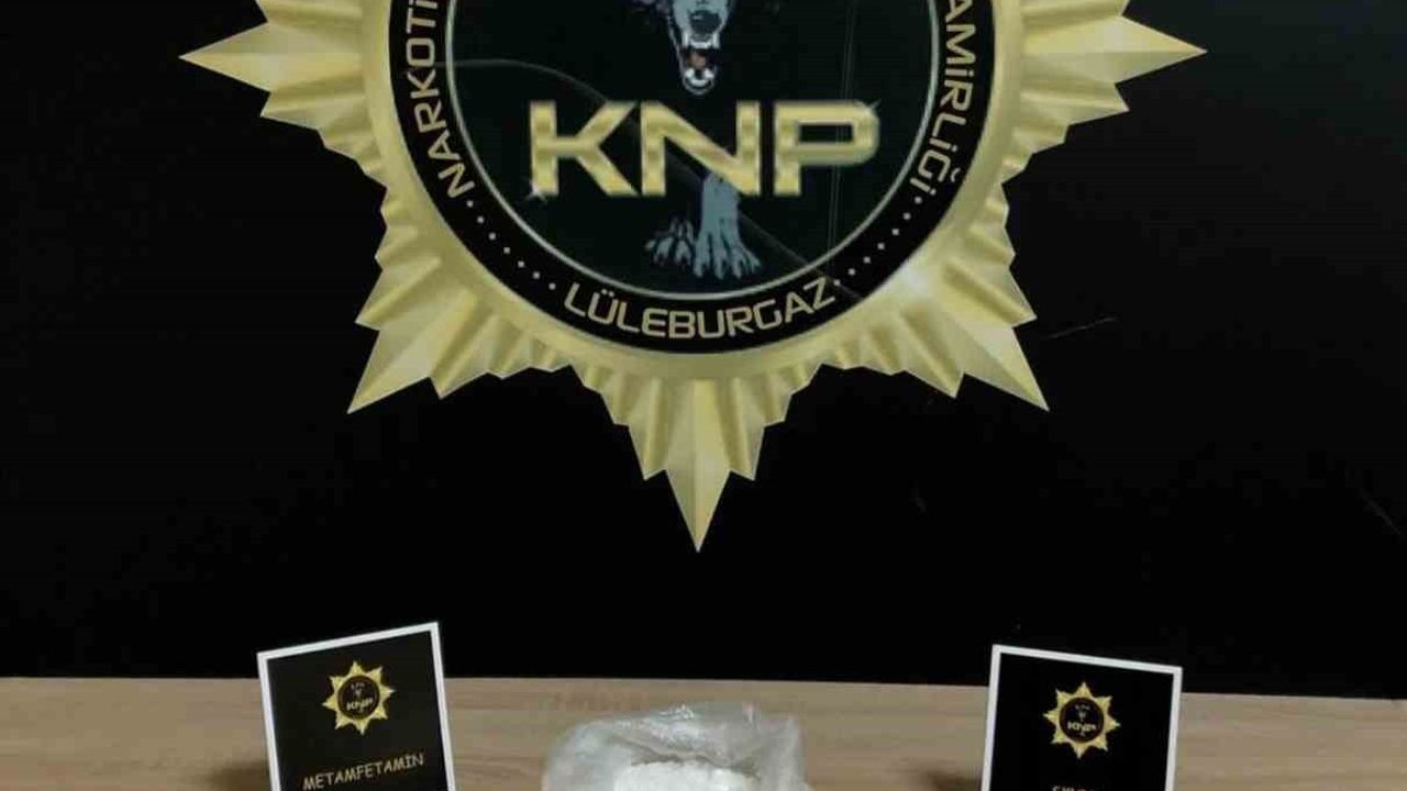 Lüleburgaz’da motosikletten 508 gram metamfetamin ele geçirildi