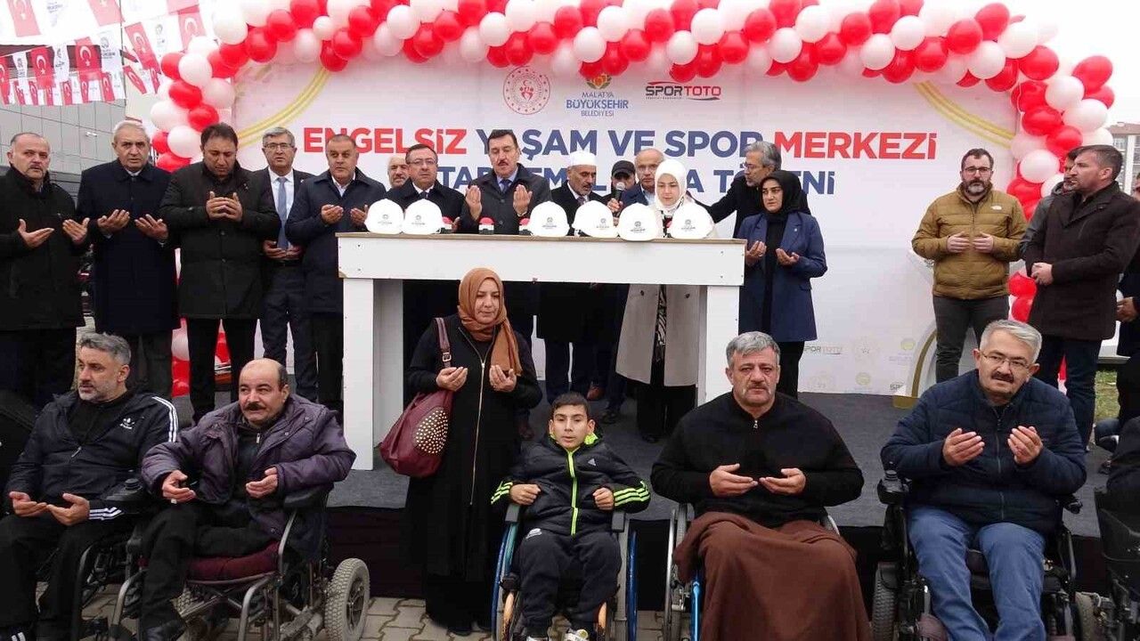 Malatya’da Engelsiz Yaşam ve Spor Merkezi 2. Etabının Temeli Atıldı