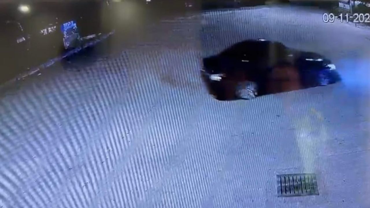 Manavgat Sanayi Sitesi'nde drift yapan araca 46 bin 390 TL ceza, anlar güvenlik kamerasında