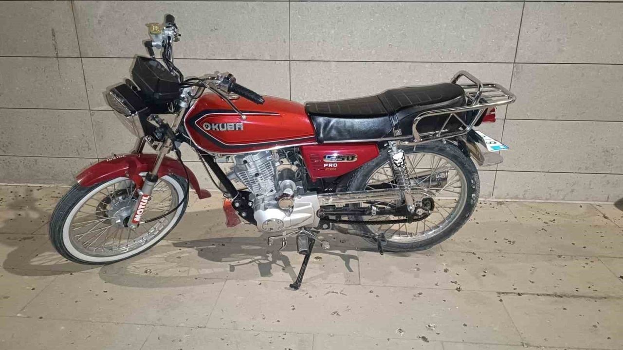 Mardin'de çalınan motosiklet Şırnak'ın İdil ilçesinde ele geçirildi