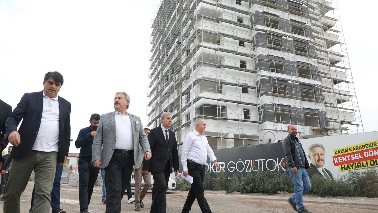 Melikgazi'de 8 bölgede süren kentsel dönüşümle riskli yapılar modern konutlara dönüşüyor