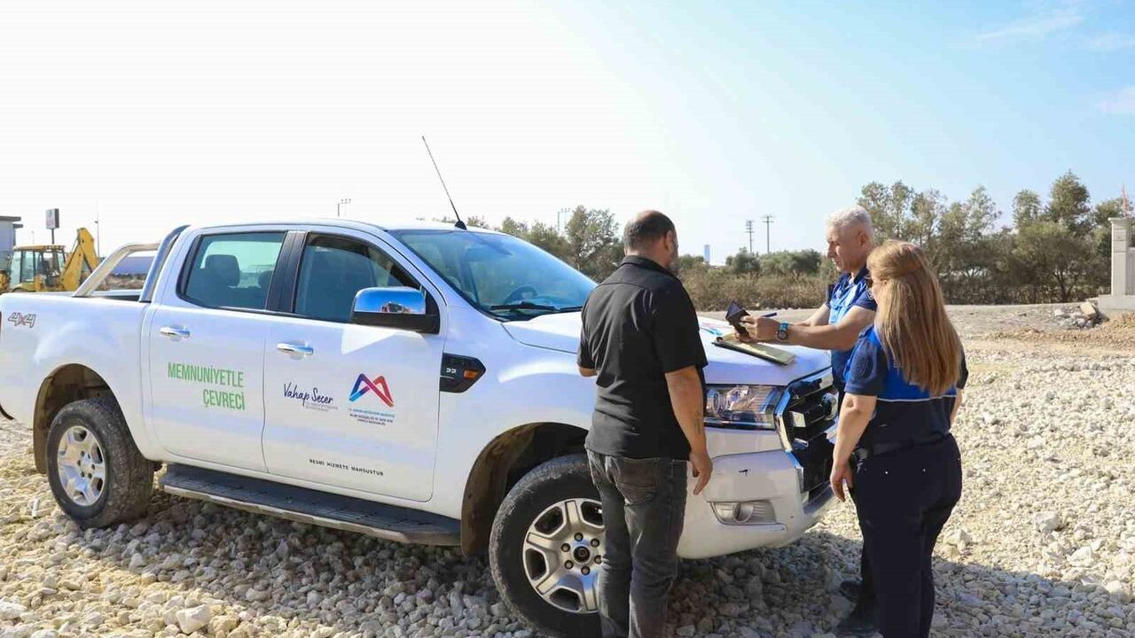 Mersin'de hafriyat denetimleri uydu tabanlı sistemle anlık izleniyor
