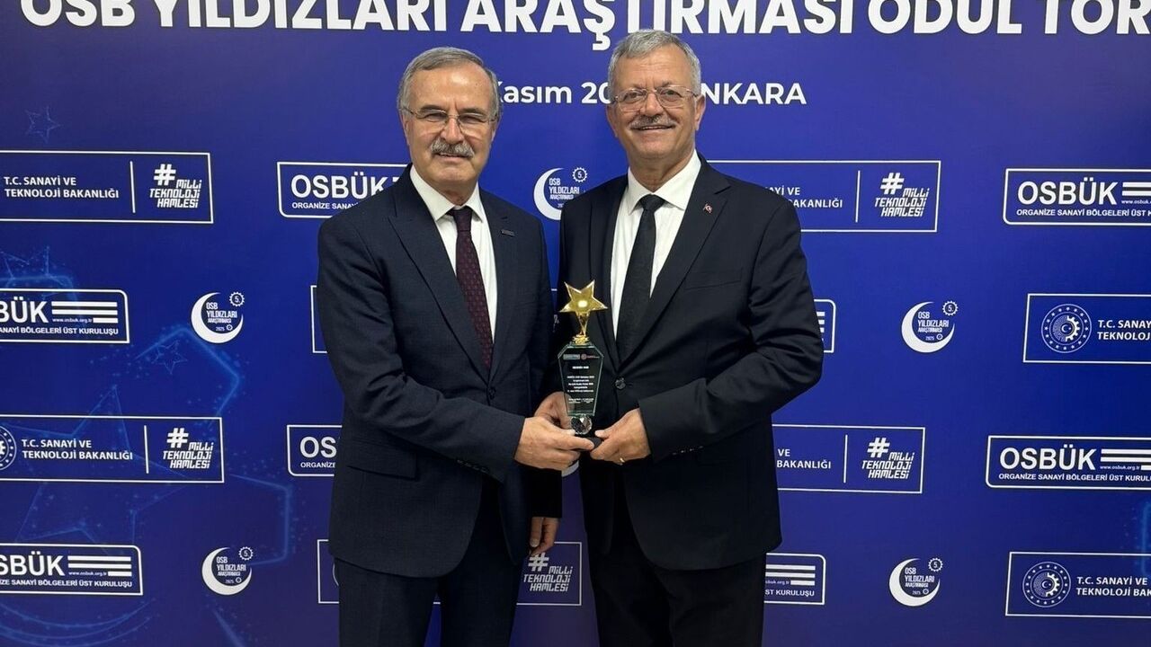 Mersin OSB'ye Ankara'da 'En Çok Katkı Veren OSB' Ödülü