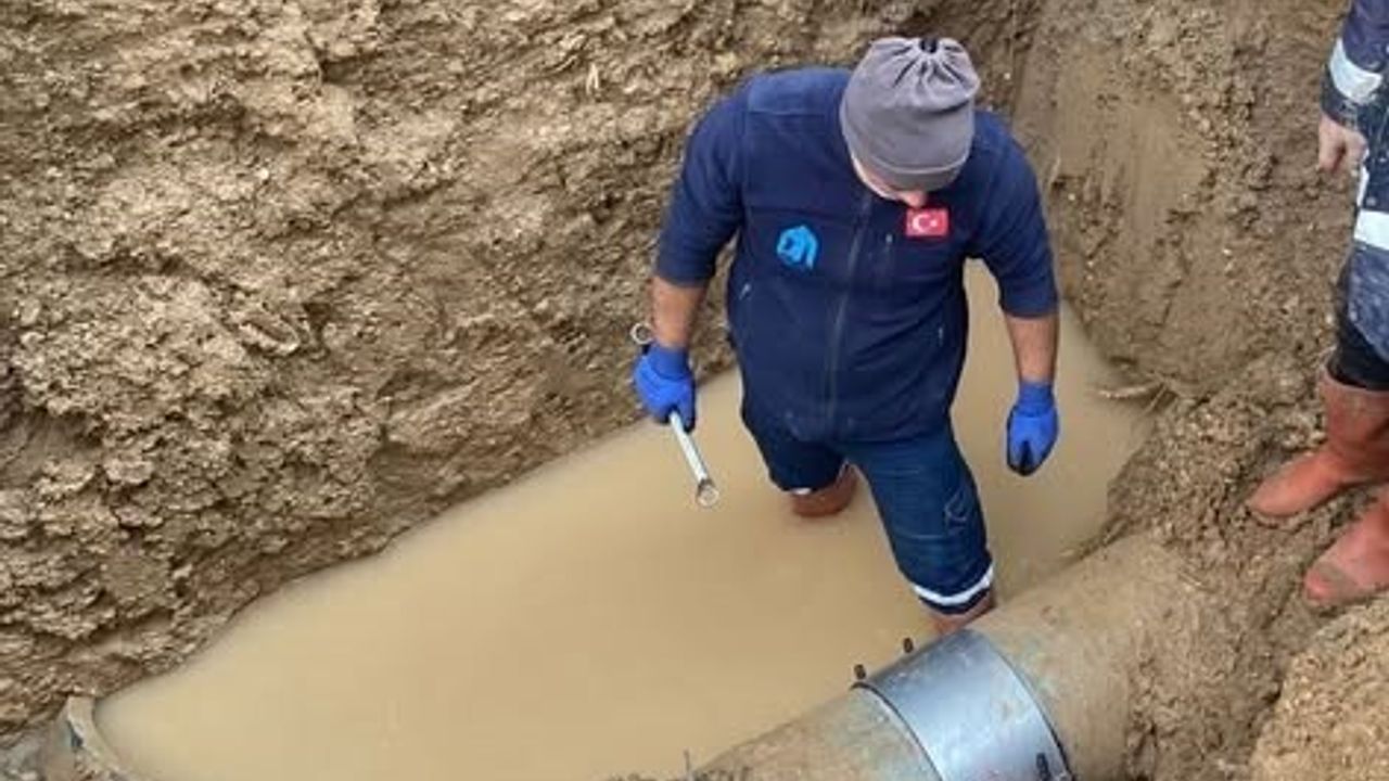Merzifon'da eskiyen içme suyu hattı 107 arızaya neden oldu