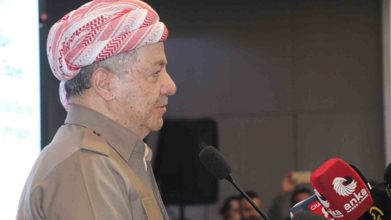 Mesut Barzani, 4. Uluslararası Melaye Ciziri Sempozyumu'na Katılmak Üzere Şırnak'ta