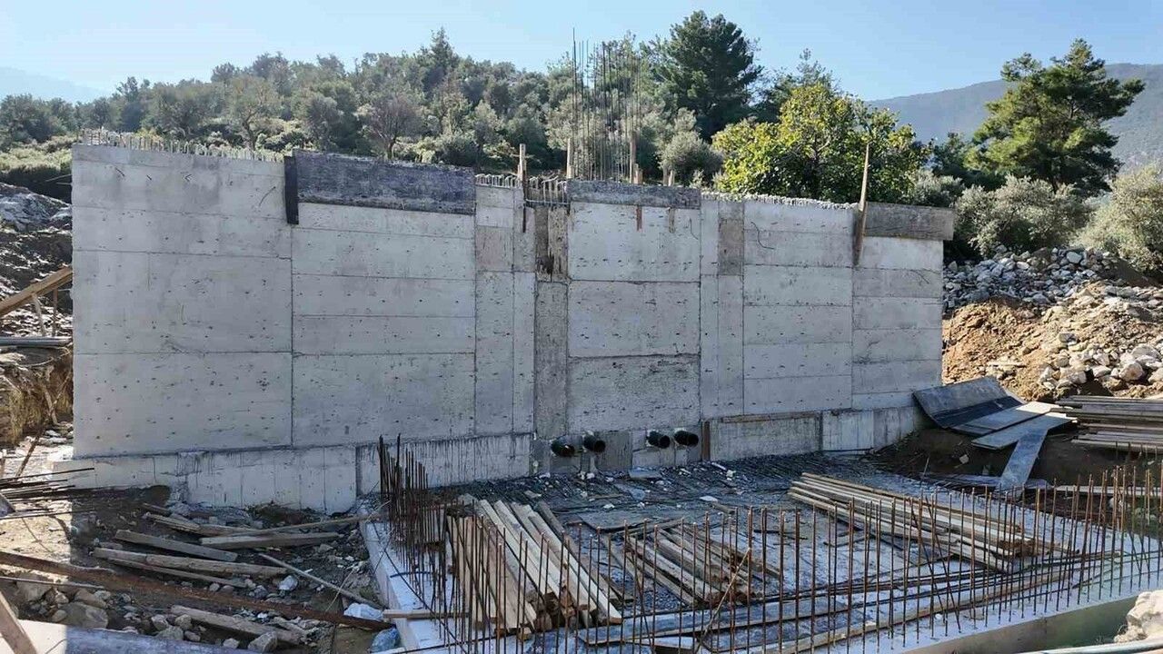 Milas Bafa Mahallesi'ne 500 m³ kapasiteli yeni içme suyu deposu inşa ediliyor