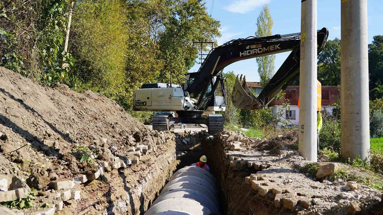 MUSKİ, Köyceğiz Zeytinalanı’nda yağmur suyu hattı imalatına başladı