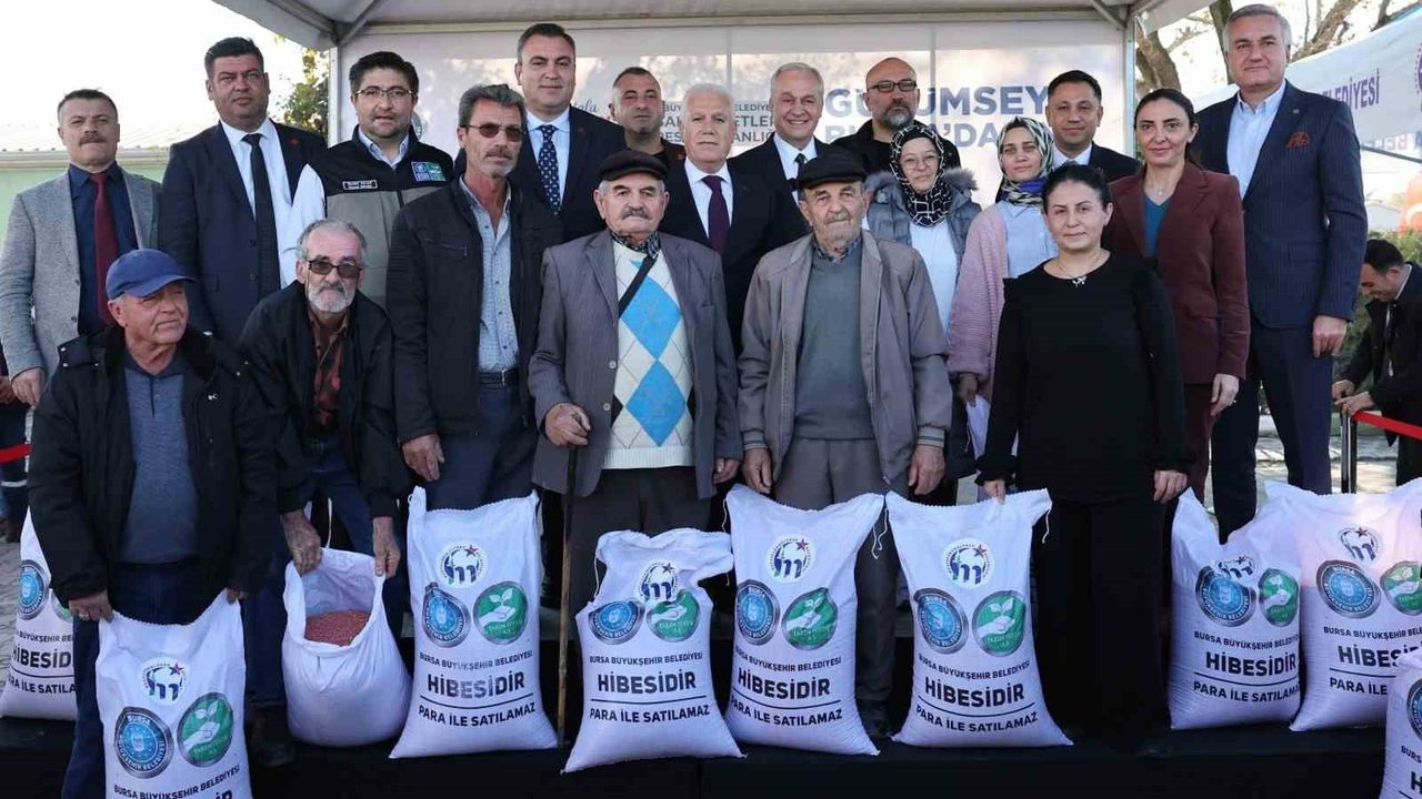 Mustafakemalpaşa'da yerli 'Ceyhan 99' buğday tohumu 400 üreticiye yüzde 100 hibe edildi