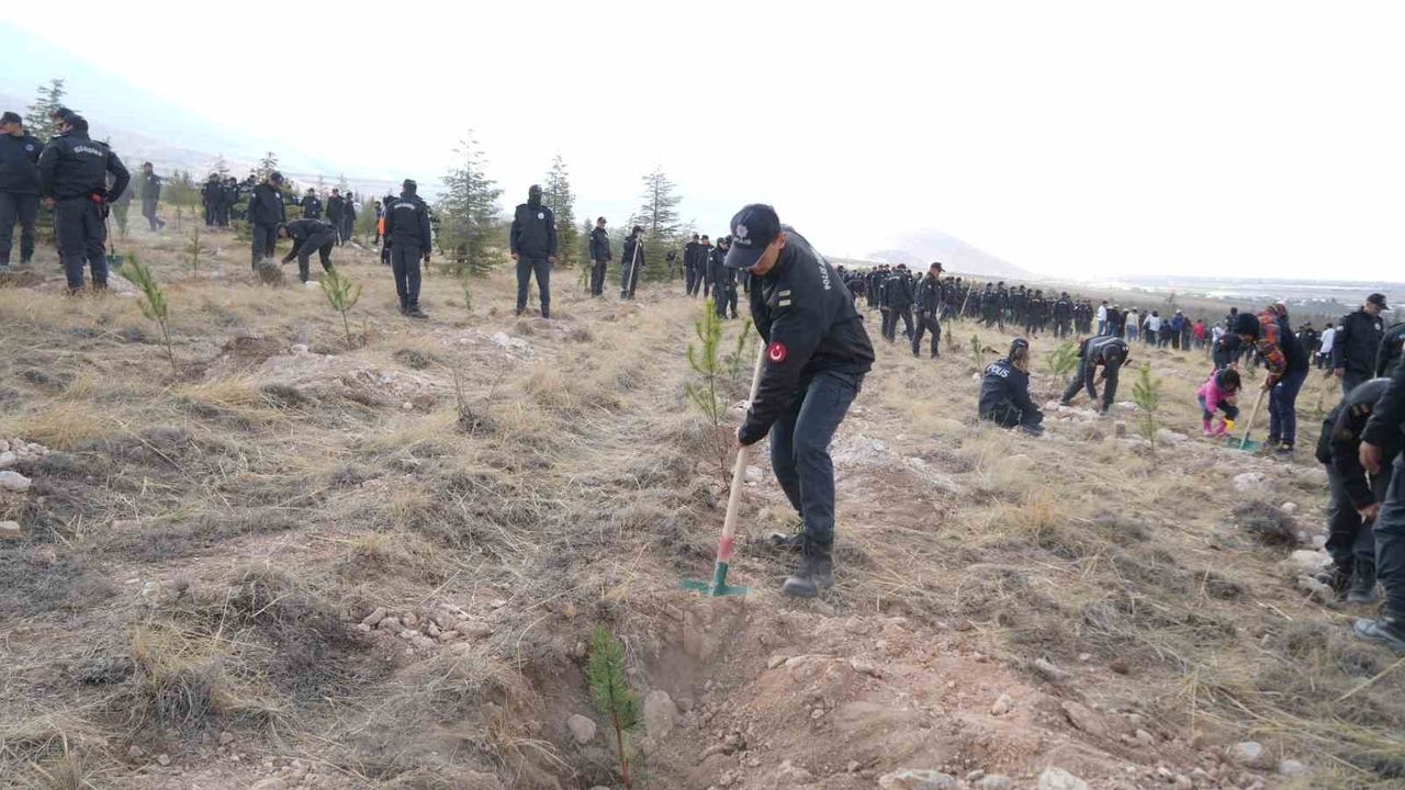 Niğde'de 11 Kasım Milli Ağaçlandırma Günü'nde 5 bin fidan dikildi