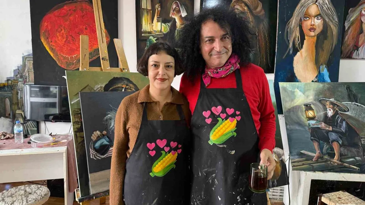 Orhan Albaş, Şişli atölyesinde 3 günde resim öğretimiyle öne çıkıyor