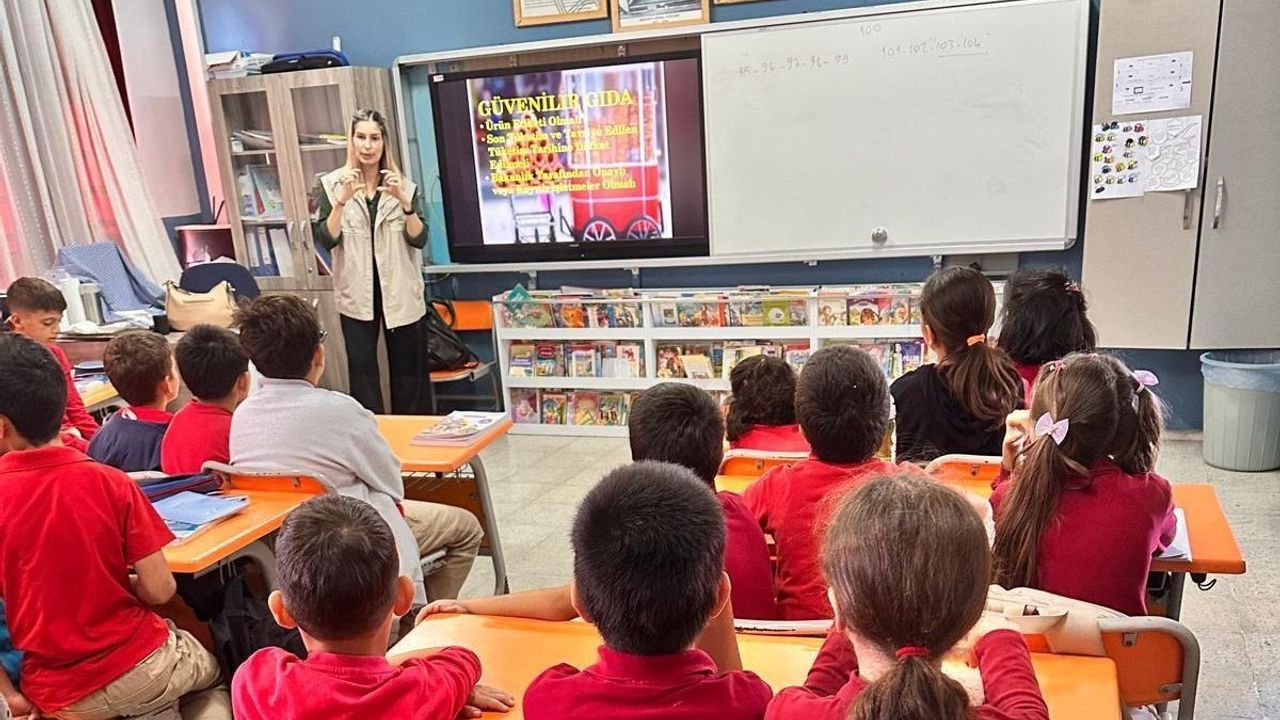 Ortaca'da ilkokul öğrencilerine gıda güvenliği eğitimi verildi