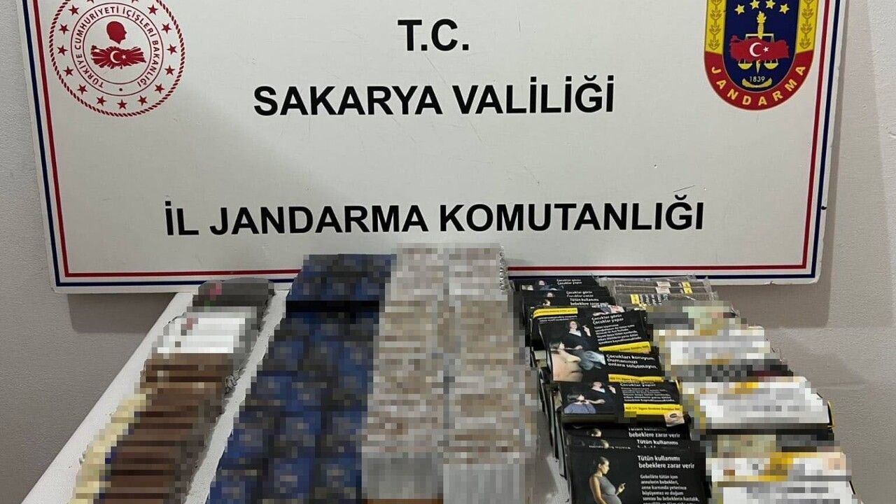 Sakarya'da jandarmadan 3 ilçede kaçakçılık operasyonu: 3 gözaltı