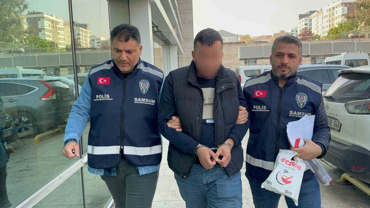 Samsun'da eşine şiddet uyguladığı iddia edilen koca gözaltına alındı