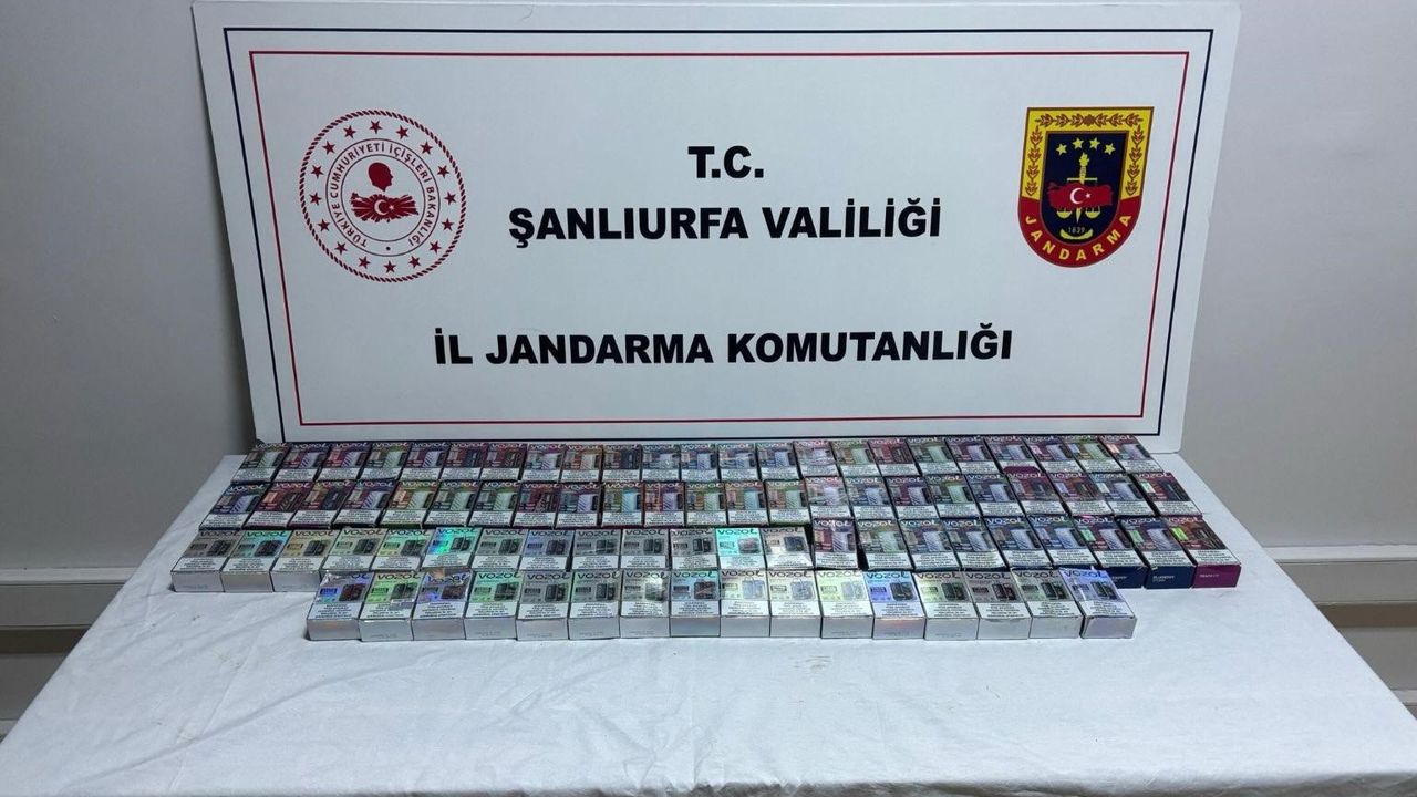 Şanlıurfa’da Durdurulan Araçta 84 Paket Gümrük Kaçağı Elektronik Sigara Ele Geçirildi