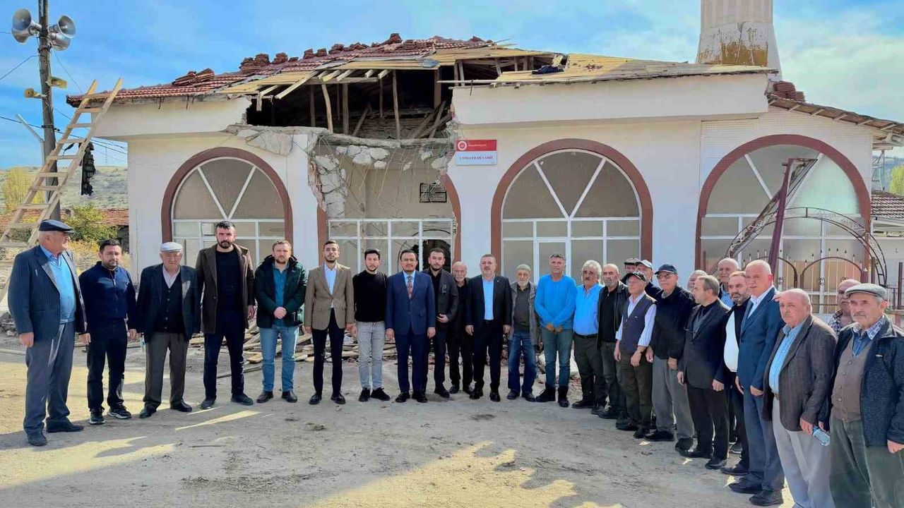 Sincan Belediyesi'nden Ayaş Çanıllı Köyü Camii'nin Tadilatına Destek