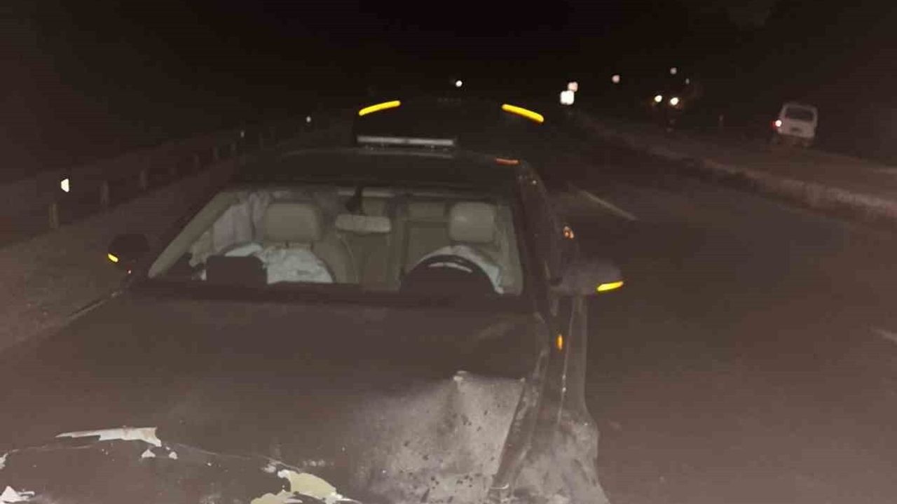 Sinop Belediye Başkanı Metin Gürbüz'ün Makam Aracı Hanönü'de Domuz Sürüsüne Çarptı