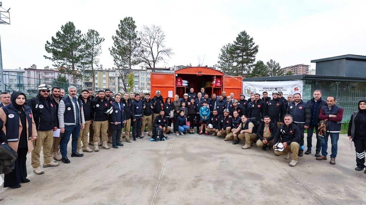 Sivas’ta Afet Konteyneri Uygulaması Yüceyurt Mahallesi'nde Başladı