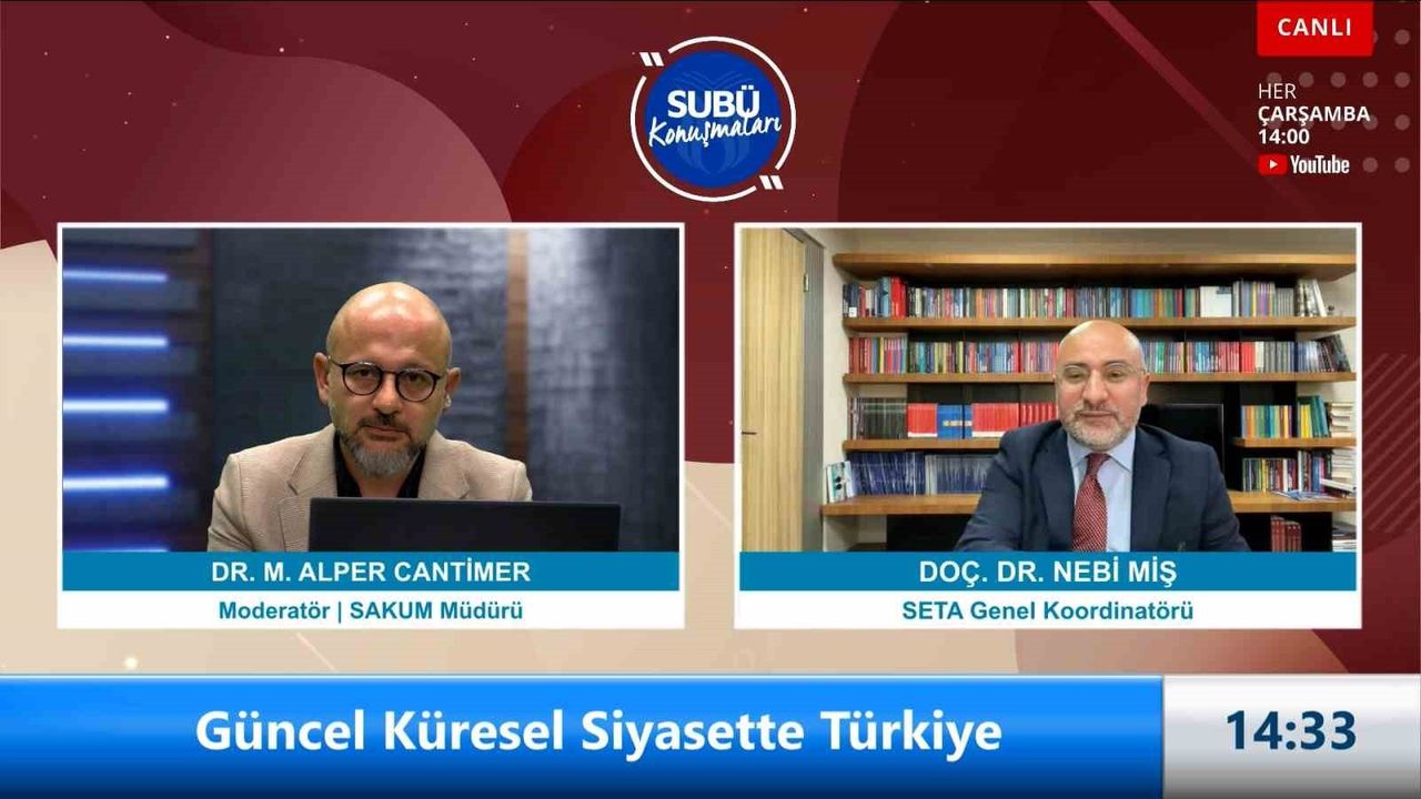 SUBÜ Konuşmaları: ‘Güncel Küresel Siyasette Türkiye’ — Doç. Dr. Nebi Miş Türkiye’nin dayanıklılığını ve küresel rolünü değerlendirdi
