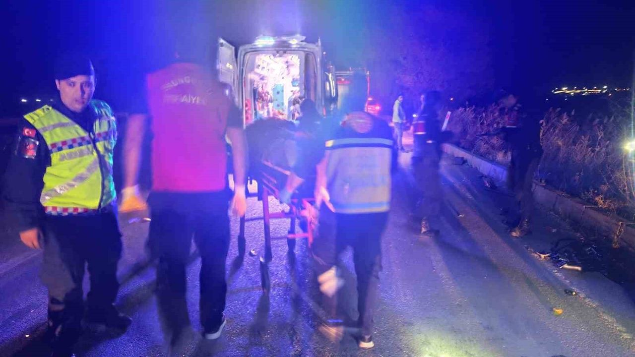 Sungurlu'da takla atan otomobil hurdaya döndü: 1 yaralı