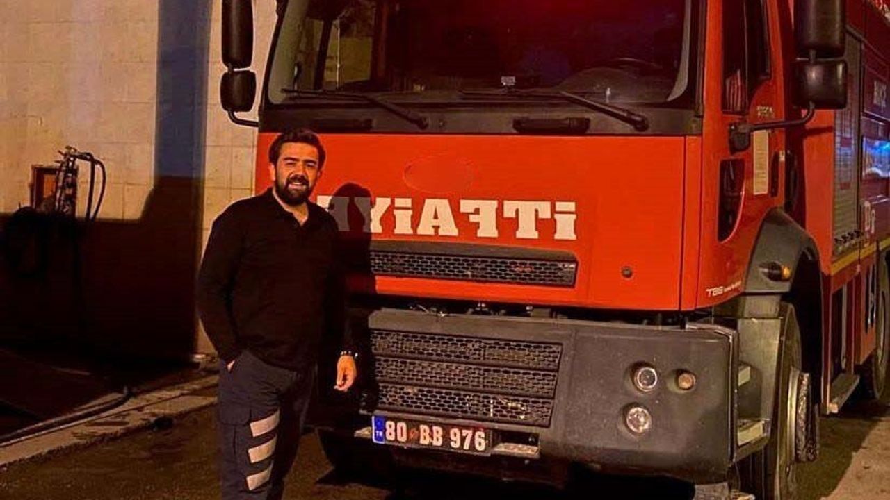 Suruç'taki trafik kazasında hayatını kaybeden itfaiye eri Hüseyin Koçtaş için Bahçe'de tören düzenlendi