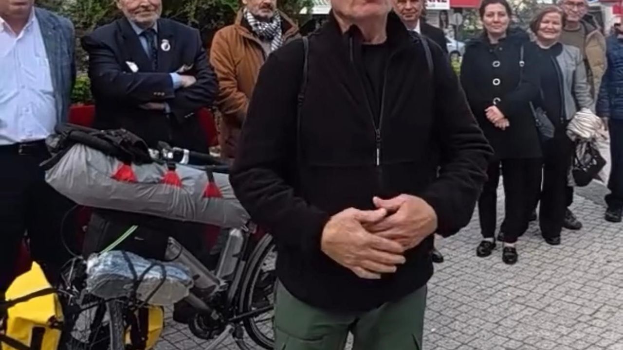 Susurluklu Fahrettin Şener bisikletle Umre yolculuğuna başladı