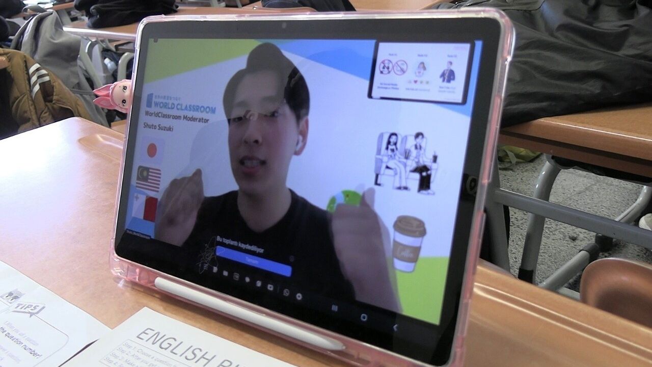 Tavşanlı 15 Temmuz Şehitler Fen Lisesi, Japonya ile World Classroom'da İş Birliği Kurdu