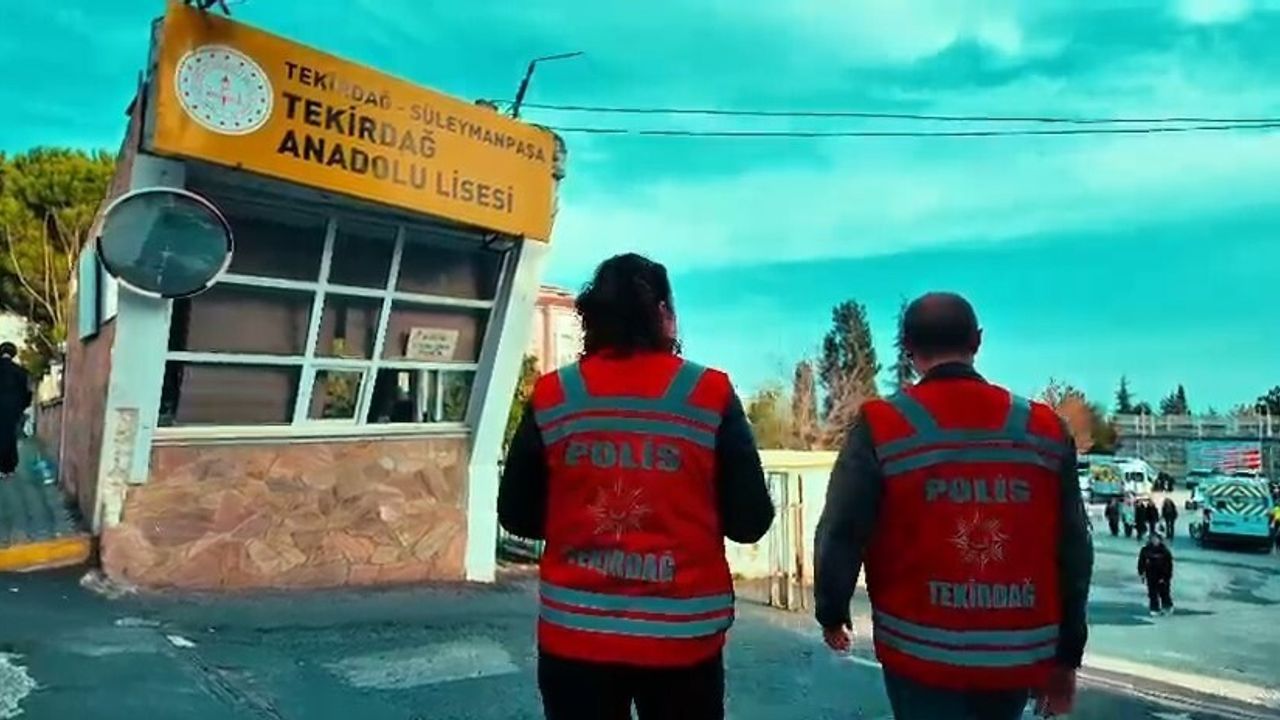 Tekirdağ'da okul çevrelerinde geniş güvenlik denetimi (17 Kasım, bin 627 polis, 112 ekip)