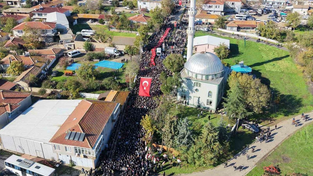 Tekirdağ’da şehit Astsubay İlker Aykut için askeri törenle veda