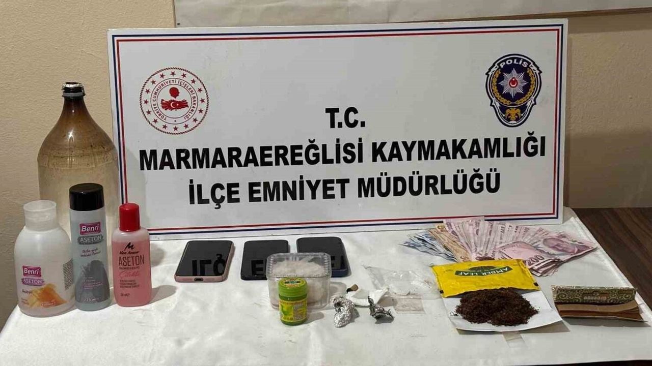 Tekirdağ'ın Marmaraereğlisi ilçesinde uyuşturucu operasyonu: bir şüpheli yakalandı