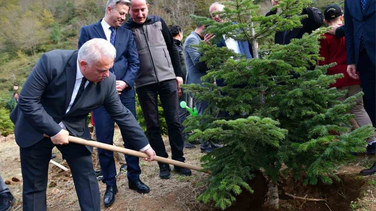 Trabzon'da 'Şehitlerimiz İçin Her Bir Fidan, Geleceğimiz İçin Bir Nefes' temalı fidan dikimi düzenlendi
