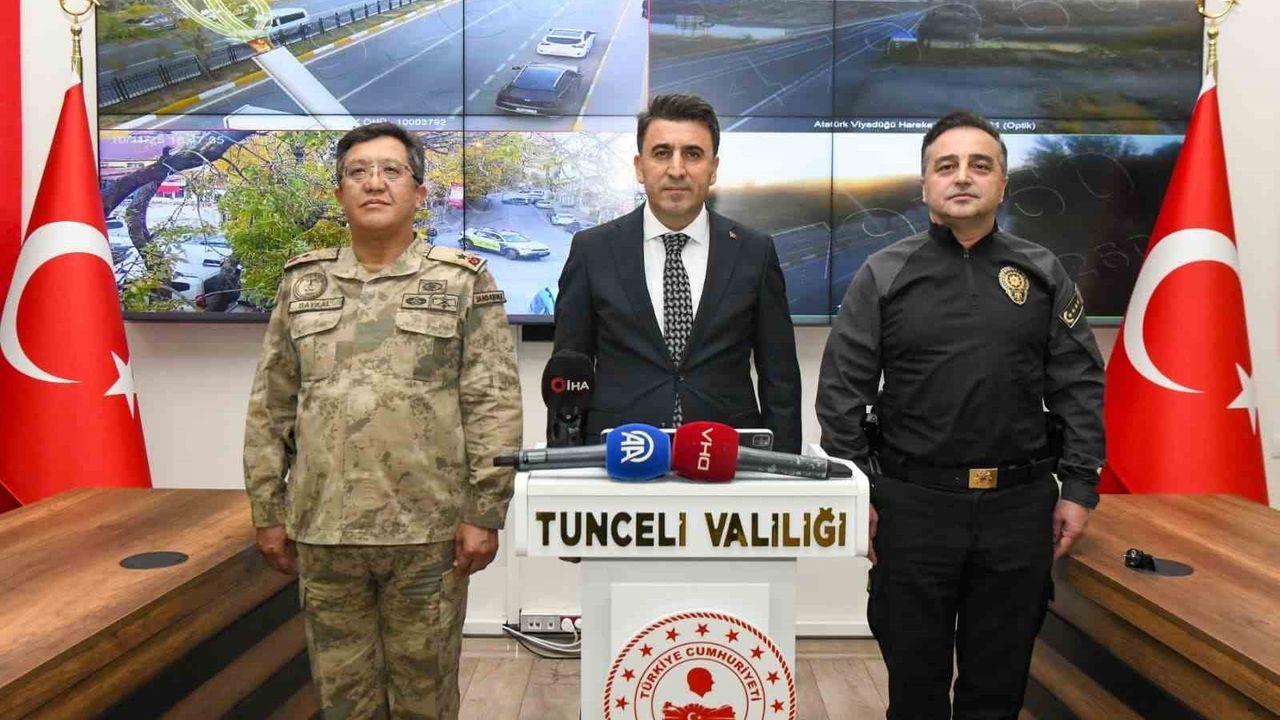 Tunceli'de asayişte yüzde 22 düşüş, aydınlatma oranı yüzde 98