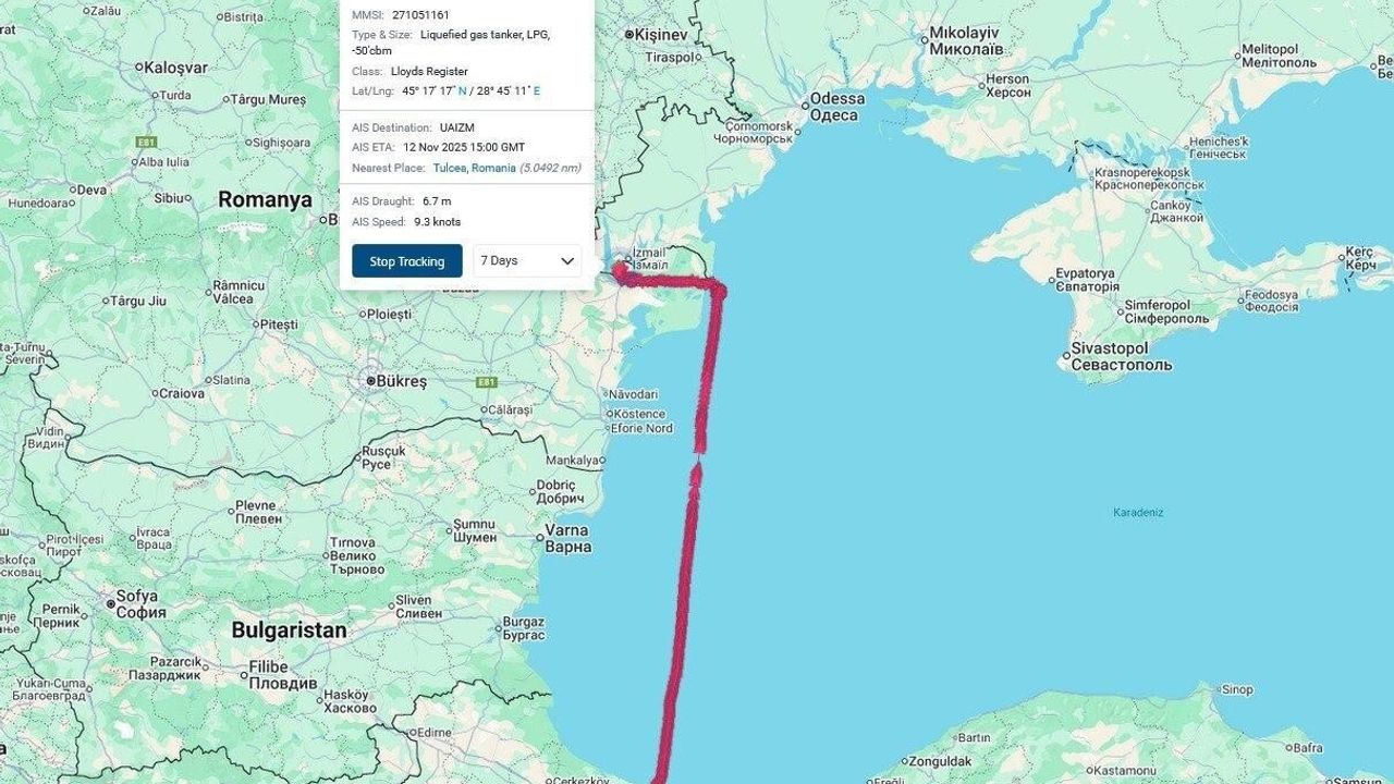 Türk Tankeri MT Orinda, Ukrayna İzmail Limanı'nda Dron Saldırısına Uğradı