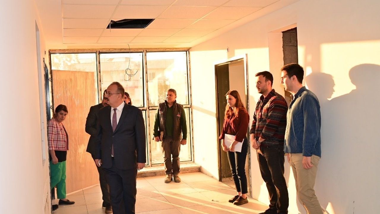 Vali Yakup Canbolat, Aydın Huzurevi ve Rehabilitasyon Merkezi inşaatını yerinde inceledi