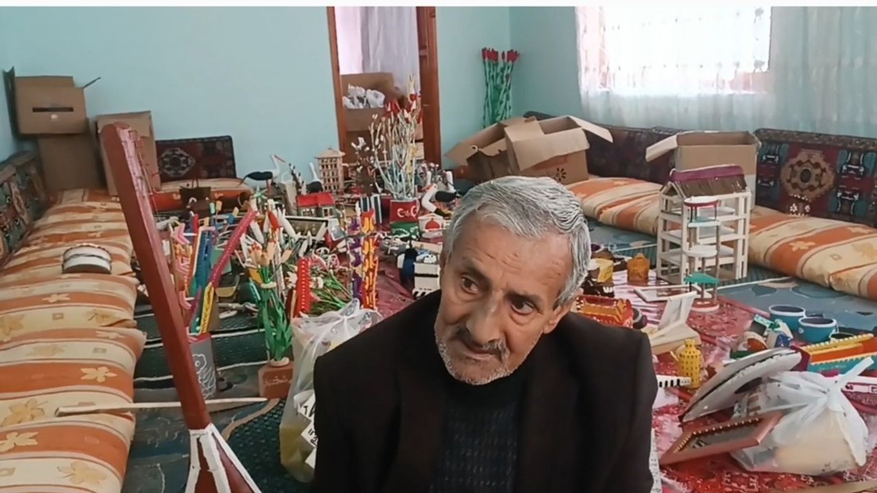 Van'da 70 yaşındaki İkram Vergili el sanatlarıyla Parkinson titremesini azalttı