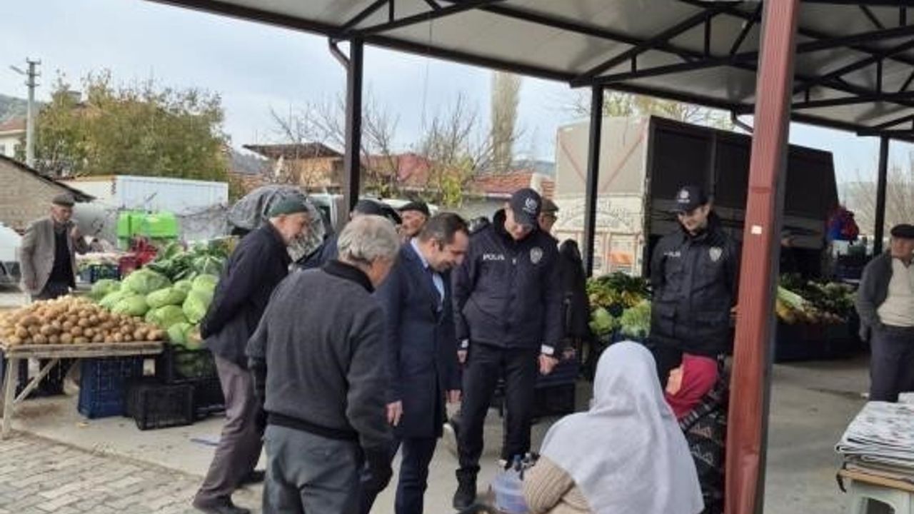 Yenipazar Kaymakamı Mehmet Salih Uçar halk pazarını ziyaret etti