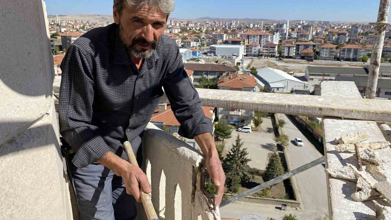 Yozgatlı minare ustası Fuat Uyar: Mesleğin riskleri nedeniyle çırak ve eleman bulamıyor
