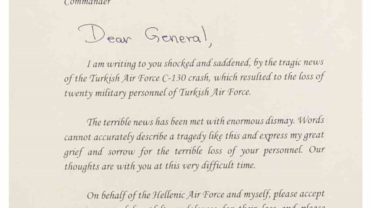 Yunanistan Hava Kuvvetleri paylaşımını kaldırdı, Türkiye için taziye mesajı yayımlandı