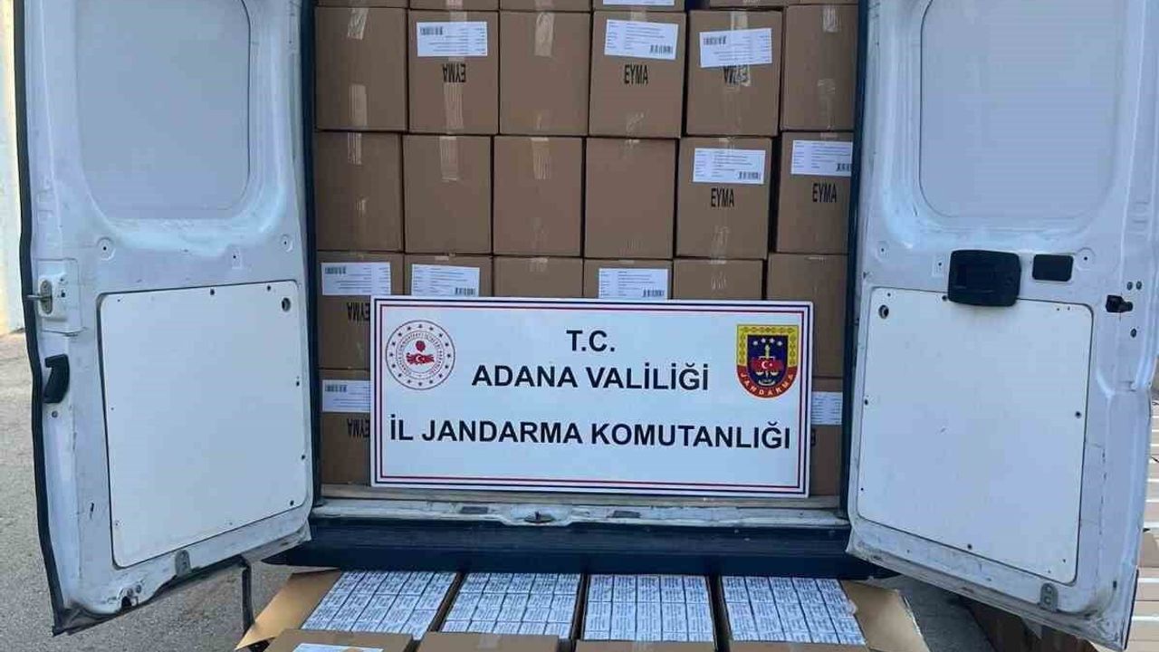 Adana'da 2 milyon 270 bin adet kaçak makaron ele geçirildi