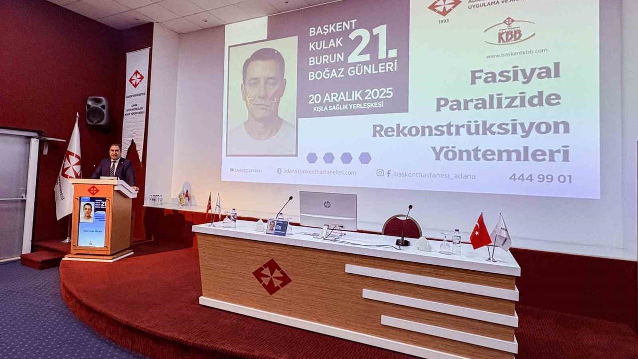 Adana’da 21. Başkent KBB Günleri’nde Yüz Felcinde Rekonstrüksiyon Yöntemleri Ayrıntılı Olarak Ele Alındı