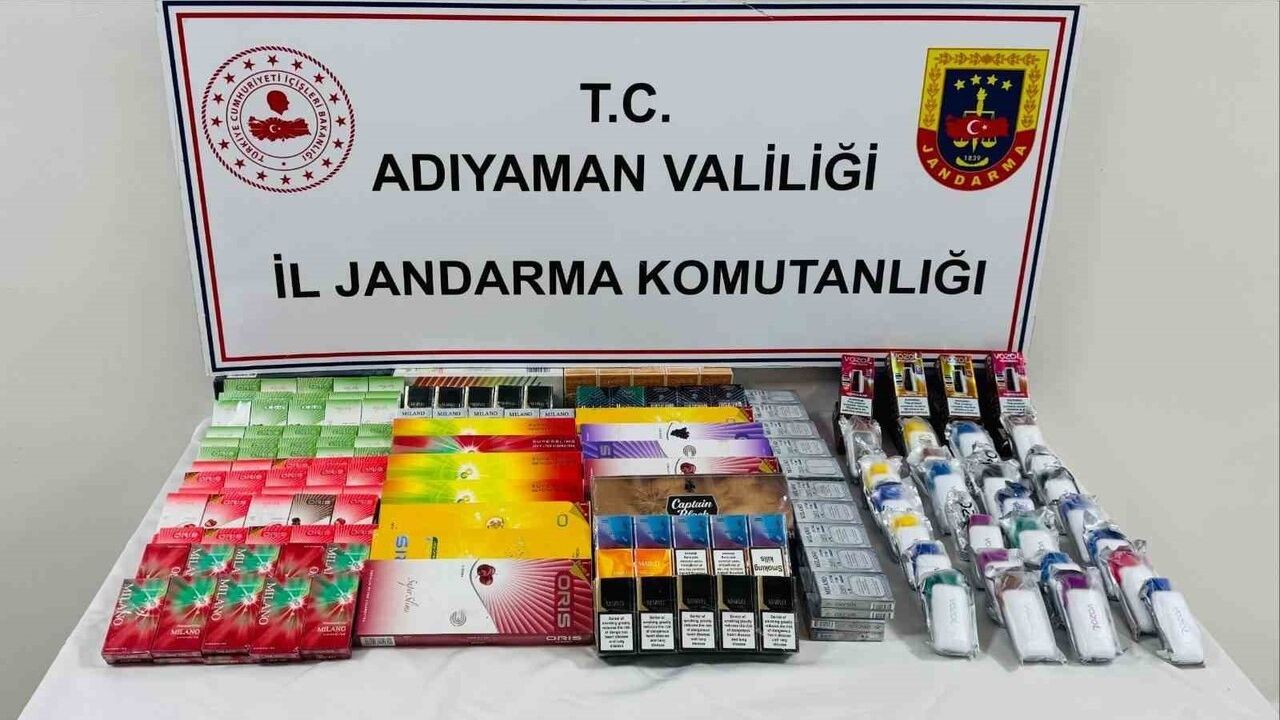 Adıyaman'da kaçak sigara operasyonu: 1 kişi gözaltına alındı