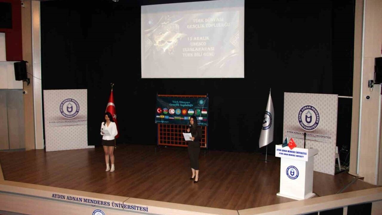 ADÜ'de 15 Aralık UNESCO Uluslararası Türk Dili Günü Konferansı: Türkçenin Tarihi ve Birliği Ele Alındı