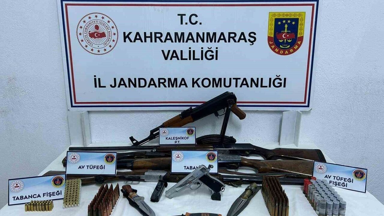 Afşin’de jandarma operasyonu: 1 kalaşnikov ve çok sayıda mühimmat ele geçirildi, 1 tutuklama