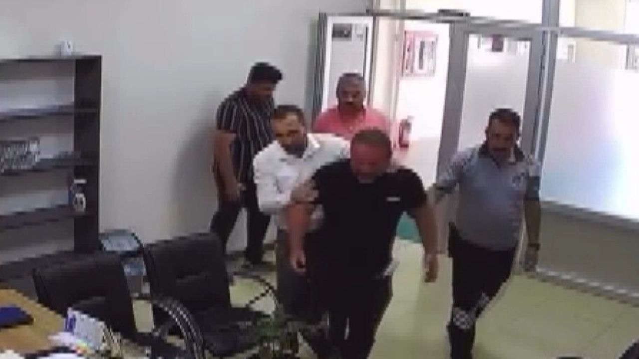 Afşin'de kendisini ateşe veren Nuh Mercimek'in belediye görüşmesine ait güvenlik kamerası görüntüleri ortaya çıktı