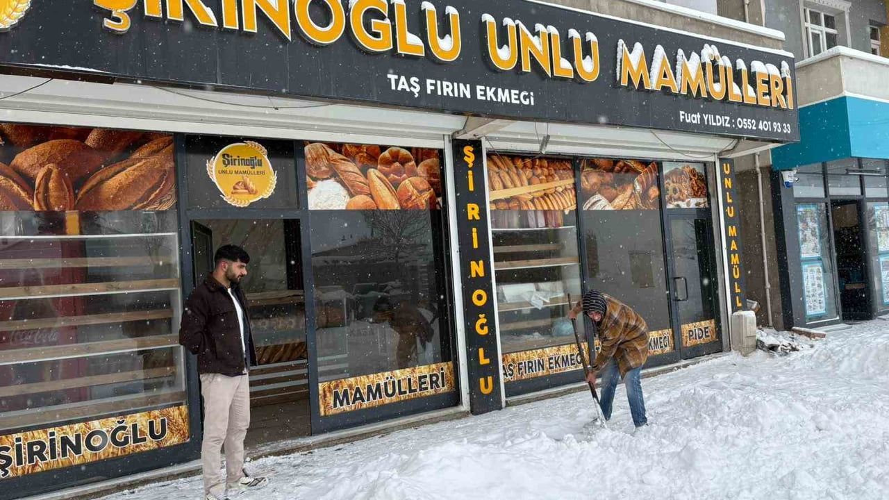 Ağrı'nın Diyadin İlçesinde Kar Yağışı Trafiği ve Günlük Yaşamı Etkiledi