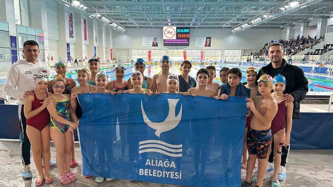 Aliağa Belediyesi AGM Spor Kulübü İzmir 9-10 Yaş Gelişim Ligi'nde dereceler kazandı