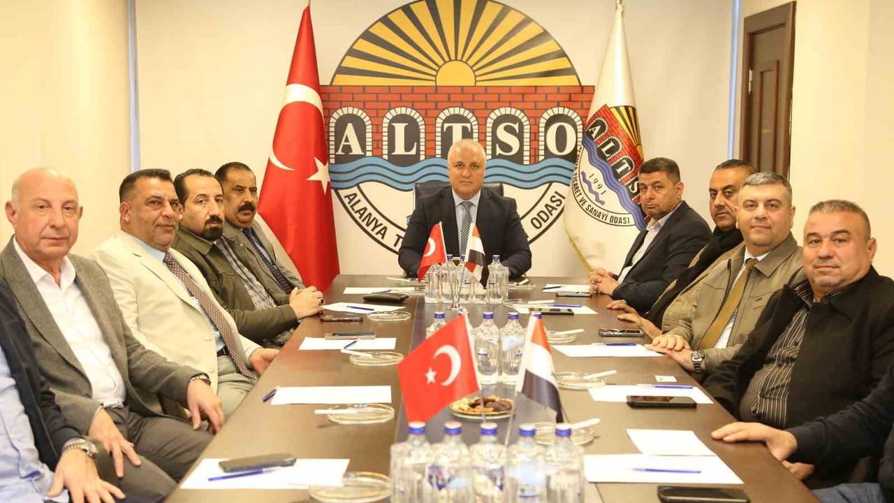 ALTSO Başkanı Eray Erdem, Wasit Vilayeti Heyetini Alanya’da Ağırladı: Yatırım ve Ticaret İmkanları Görüşüldü