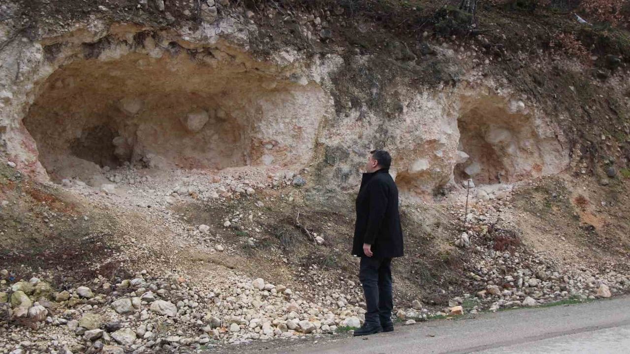 Amasya'da pekmez için kazılan mağaralar genişliyor