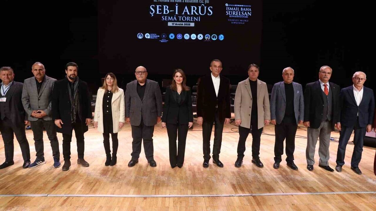 Antalya Büyükşehir Belediyesi, Hz. Mevlânâ’nın 752. vuslat yıl dönümünü Şeb-i Arûs Semâ töreniyle andı