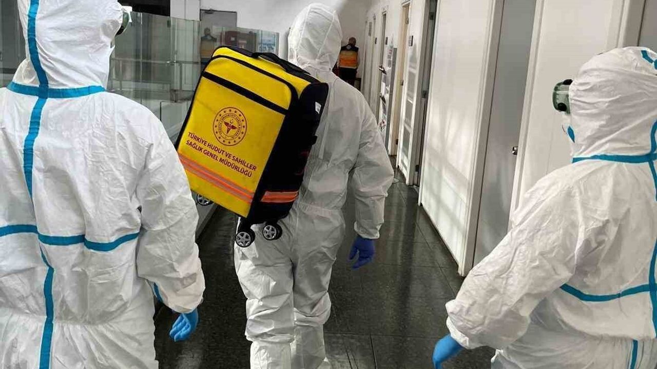 Antalya Havalimanı’nda uluslararası salgın senaryolu Halk Sağlığı Acil Durum Tatbikatı